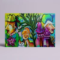 Alice - abstrakt lærredsprint