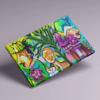 Alice - abstrakt lærredsprint