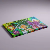 Alice - abstrakt lærredsprint