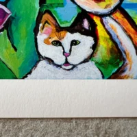 Alice eventyrligt Fine Art Giclée Print med kattekillingen Alice