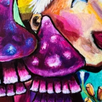 Alice eventyrligt Fine Art Giclée Print med kattekillingen Alice