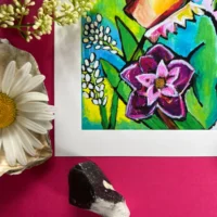 Alice eventyrligt Fine Art Giclée Print med kattekillingen Alice