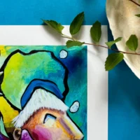 Alice eventyrligt Fine Art Giclée Print med kattekillingen Alice