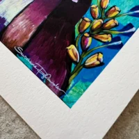 Alice eventyrligt Fine Art Giclée Print med kattekillingen Alice