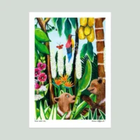 Bear with Me - kunstplakat