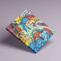 Beautiful Life - abstrakt lærredsprint