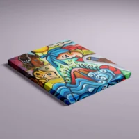 Beautiful Life - abstrakt lærredsprint