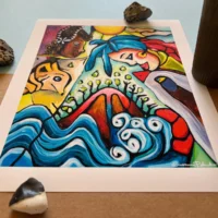 Beautiful Life kærlighedsfyldt Fine Art Giclée Print