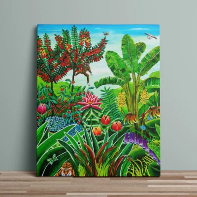 Bliss - lærredsprint med junglemotiv