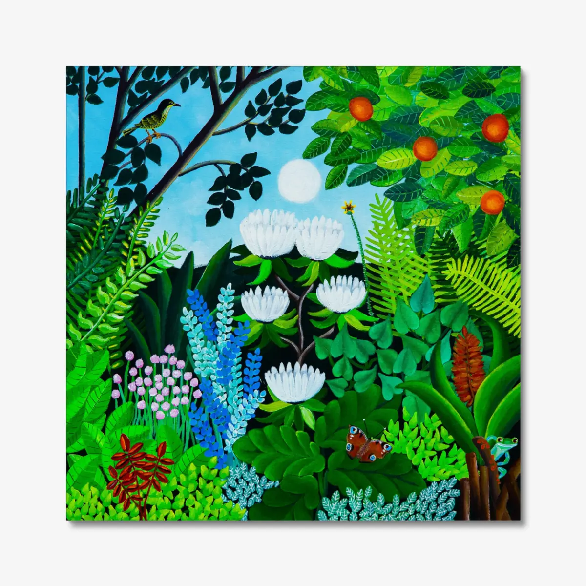 Blomsterfröjd (2) Blomsterfröjd - Lærredsprint - Billede 1