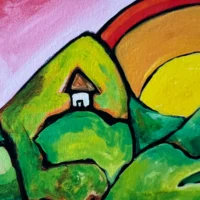 By the Sea Fine Art Giclée Print med tropisk tema