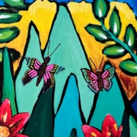 By the Sea Fine Art Giclée Print med tropisk tema