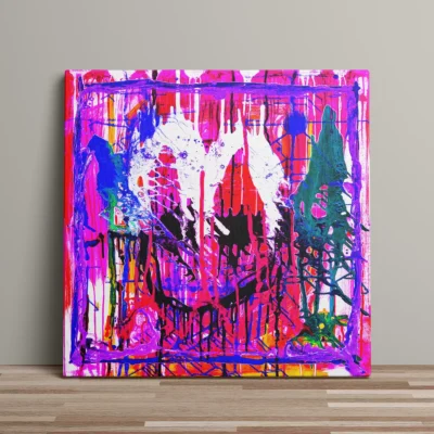 Capitol - abstrakt lærredsprint