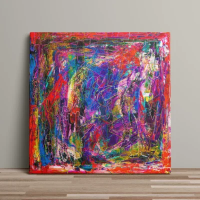 Chaotique - abstrakt lærredsprint