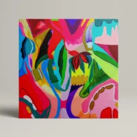 Dawn - abstrakt lærredsprint