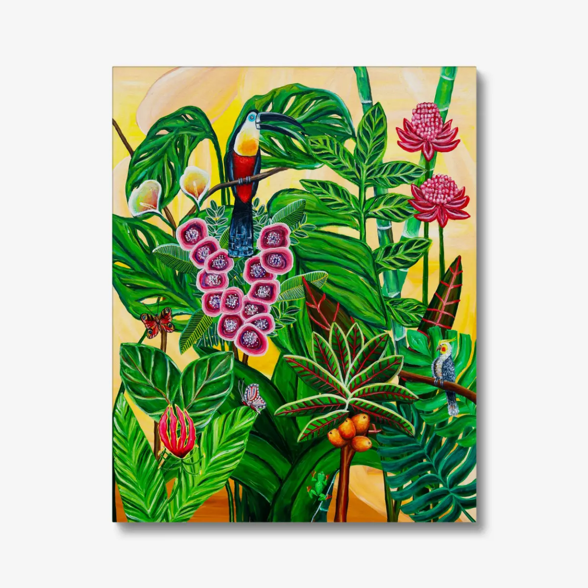 Djungelliv Djungelliv - Lærredsprint - Billede 1