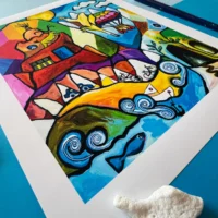 Dreamland eventyrligt Fine Art Giclée Print