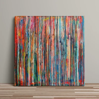 Drops of Art - abstrakt lærredsprint