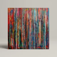 Drops of Art - abstrakt lærredsprint