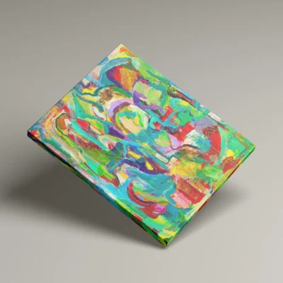 Eden - abstrakt lærredsprint