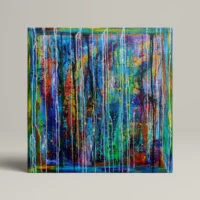 Euphoria - abstrakt lærredsprint