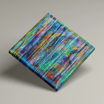 Euphoria - abstrakt lærredsprint