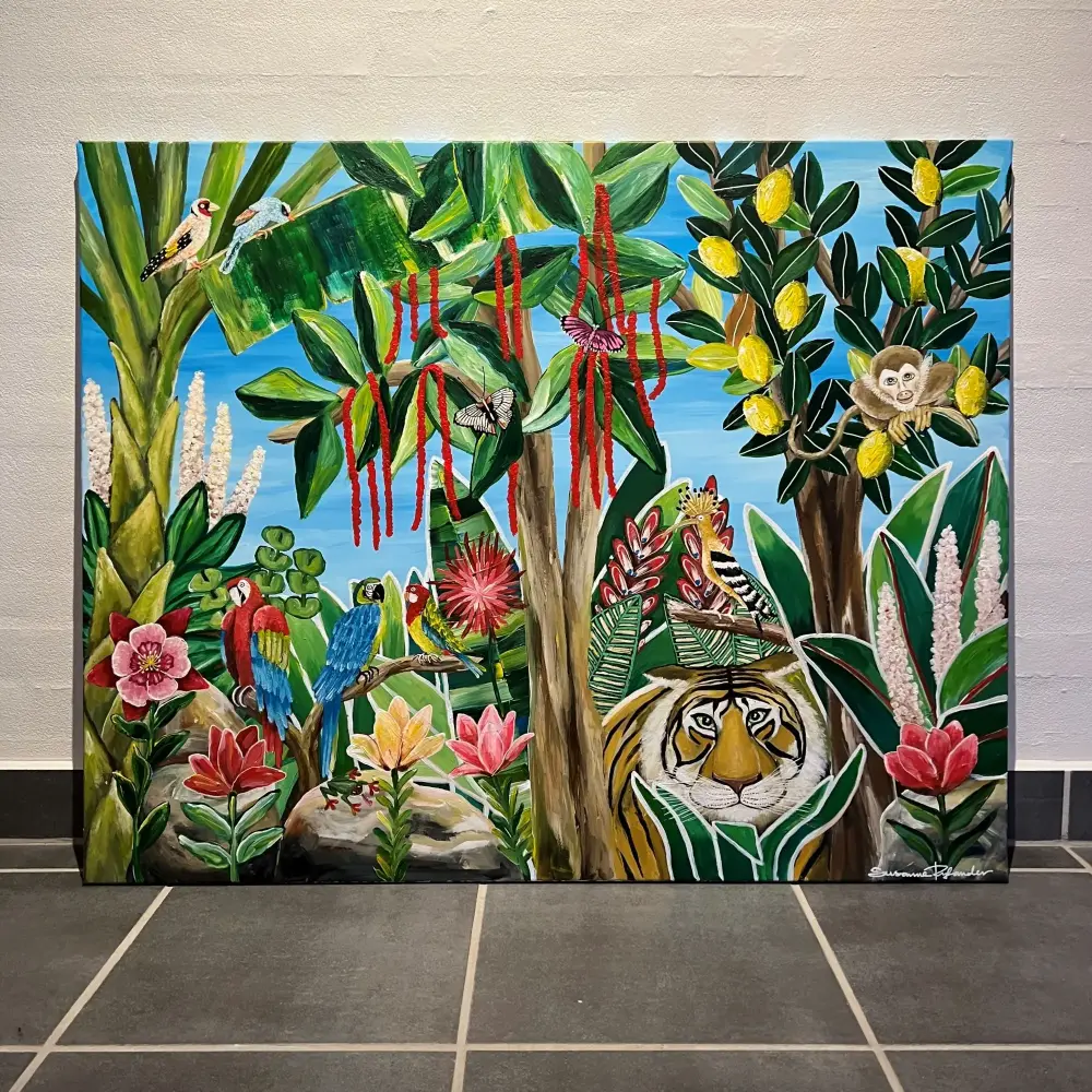 Fairytales maleri med junglemotiv
