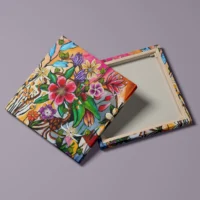 Flower Power - abstrakt lærredsprint