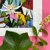 Flower Power Fine Art Giclée Print med masser af blomster