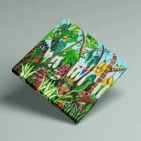 Fun in the Wild - lærredsprint med junglemotiv