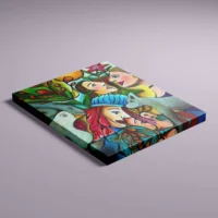 Garden of Eden - abstrakt lærredsprint