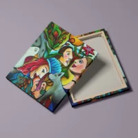 Garden of Eden - abstrakt lærredsprint