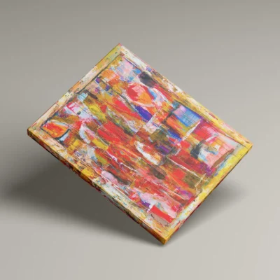 Geisha - abstrakt lærredsprint