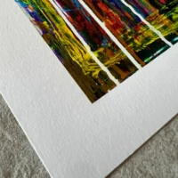 Genesis Fine Art Giclée Print med abstrakt motiv i varme farver