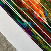 Genesis Fine Art Giclée Print med abstrakt motiv i varme farver
