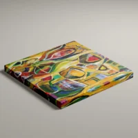 Giardino Verde - abstrakt lærredsprint