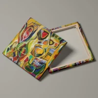 Giardino Verde - abstrakt lærredsprint