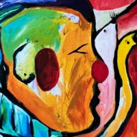 Karneval farverigt Fine Art Giclée Print