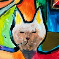 Karneval farverigt Fine Art Giclée Print