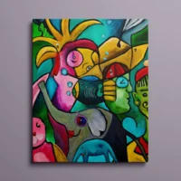 Masquerade - Lærredsprint - Billede 4