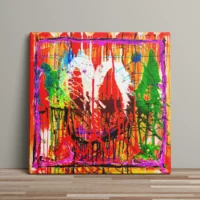 Metropolis - abstrakt lærredsprint