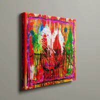 Metropolis - abstrakt lærredsprint