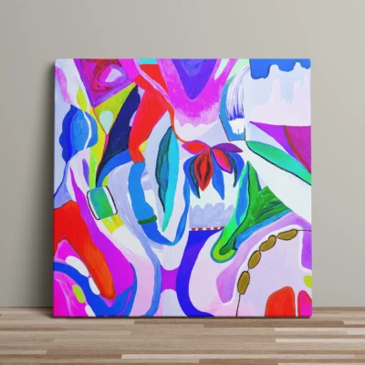 Midnight - abstrakt lærredsprint