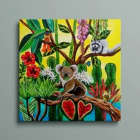 Nirvana - lærredsprint med junglemotiv