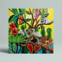 Nirvana - lærredsprint med junglemotiv