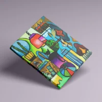 No Place Like Home - abstrakt lærredsprint