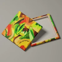 Noon - abstrakt lærredsprint