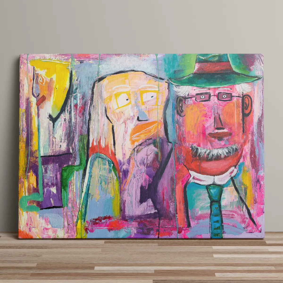 People (2) People - Lærredsprint - Billede 1