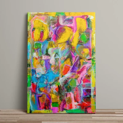 Potpurri - abstrakt lærredsprint