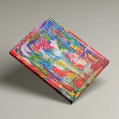 Revolution - abstrakt lærredsprint